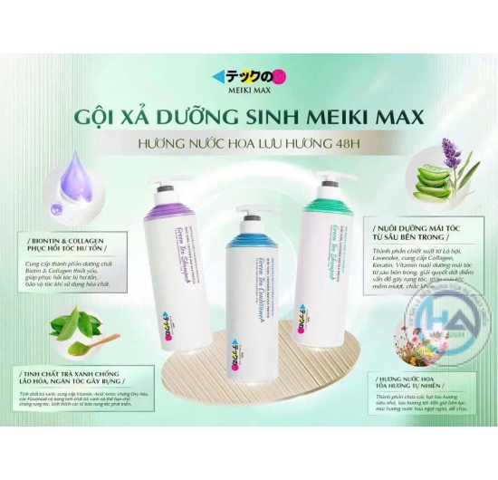 Gội xả dưỡng sinh Meiki Max