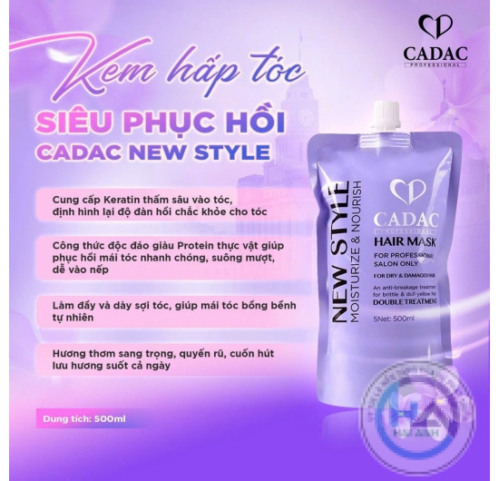 Kem hấp tóc Siêu Phục Hồi CADAC New Style