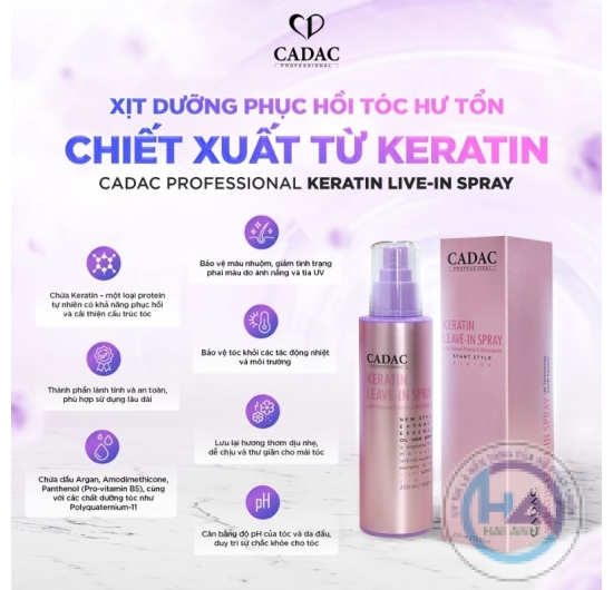 Xịt dưỡng phục hồi tóc hư tổn CADAC