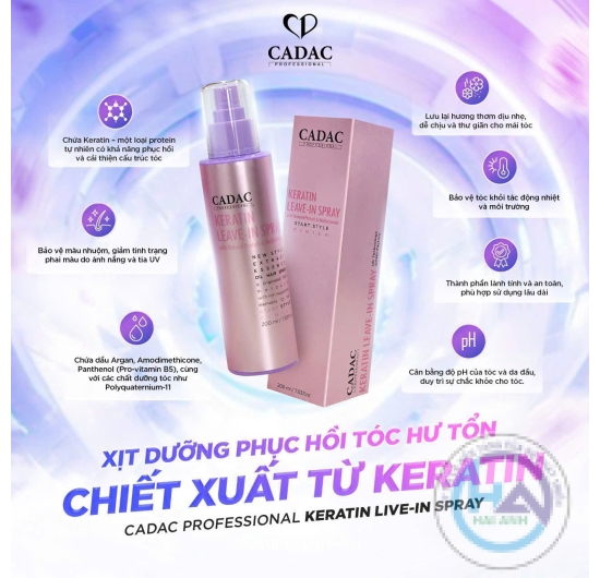 Xịt dưỡng phục hồi tóc hư tổn CADAC